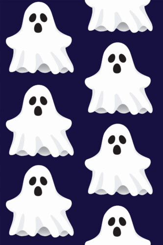 Pattern repeat of Ghost removable wallpaper design