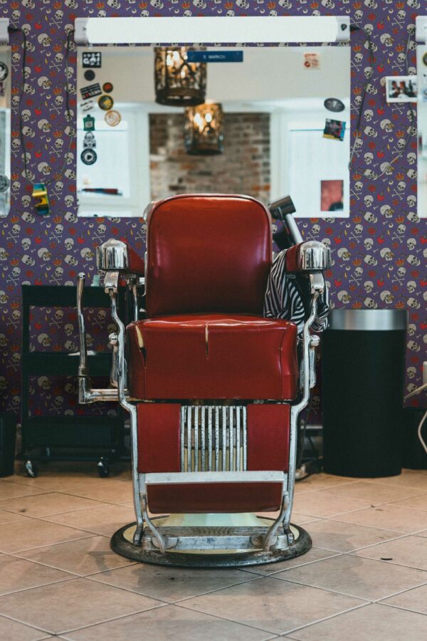 Fancy Walls peel and stick wallpaper in Skull Essence design