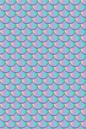 Pattern repeat of Gradient Blue Scales removable wallpaper design