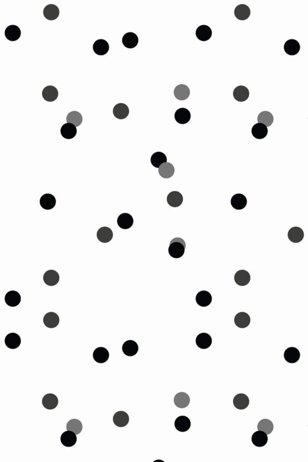Pattern repeat of Gray and black dotted removable wallpaper design
