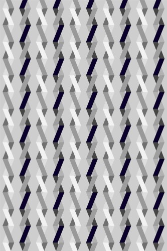 Pattern repeat of Gray geometric removable wallpaper design