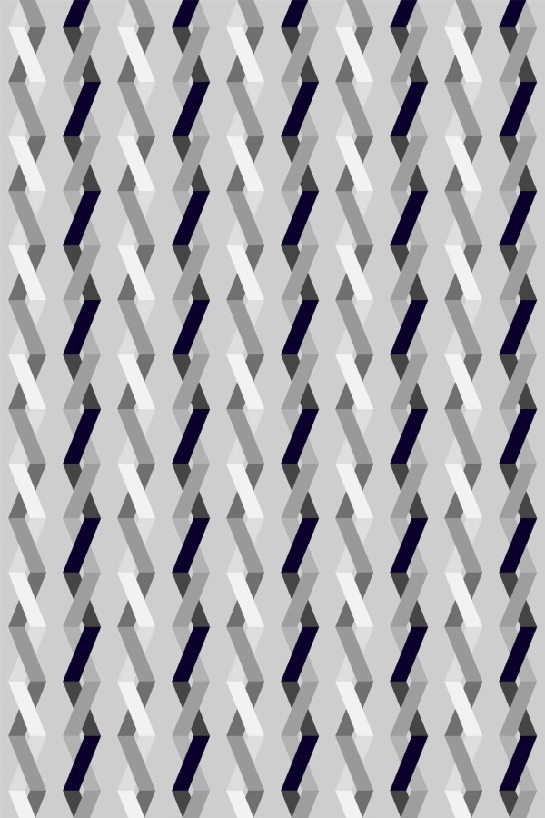 Pattern repeat of Gray geometric removable wallpaper design