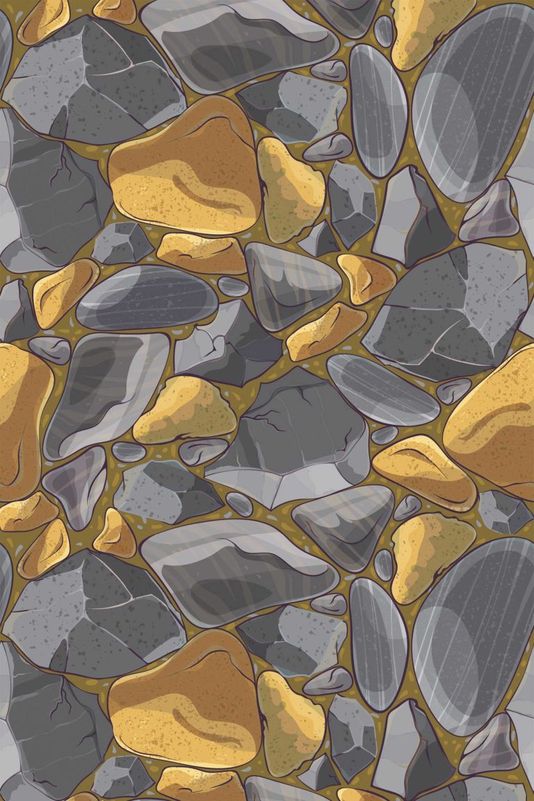 Self-Adhesive Wallpaper with Gray Stone Look by Fancy Walls.