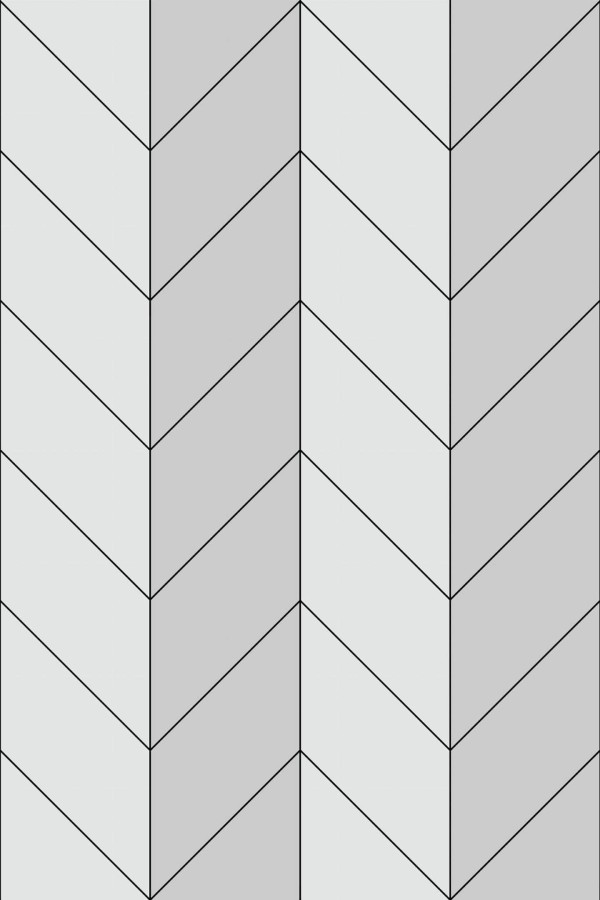 Pattern repeat of Gray herringbone removable wallpaper design