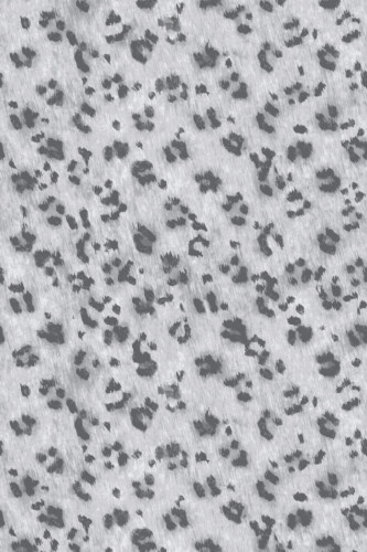 Pattern repeat of Gray leopard pattern removable wallpaper design