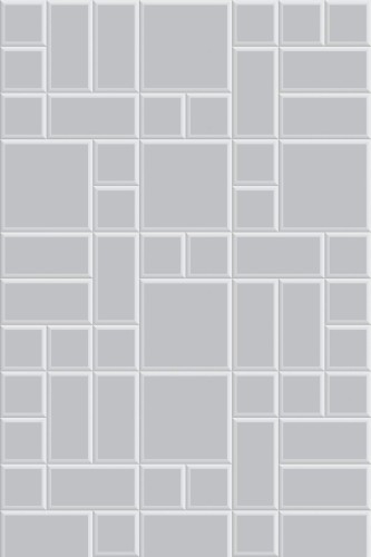 Pattern repeat of Gray tile removable wallpaper design