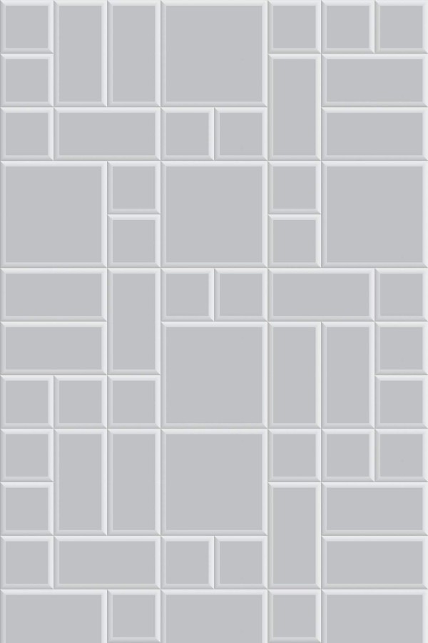 Pattern repeat of Gray tile removable wallpaper design