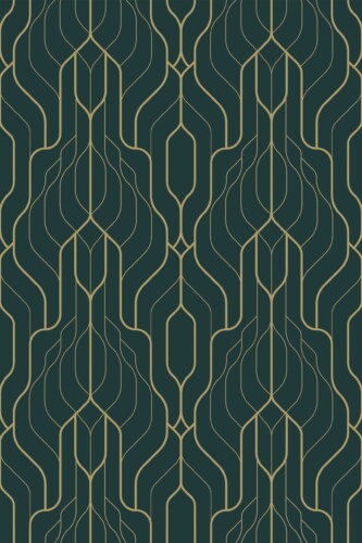 Fancy Walls peel and stick wallpaper featuring Beautiful Classic Green Art Deco