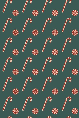 Green Classic Lollies peel and stick wallpaper by Fancy Walls