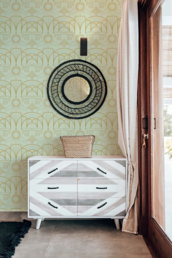 Green Deco Charm self-adhesive wallpaper by Fancy Walls
