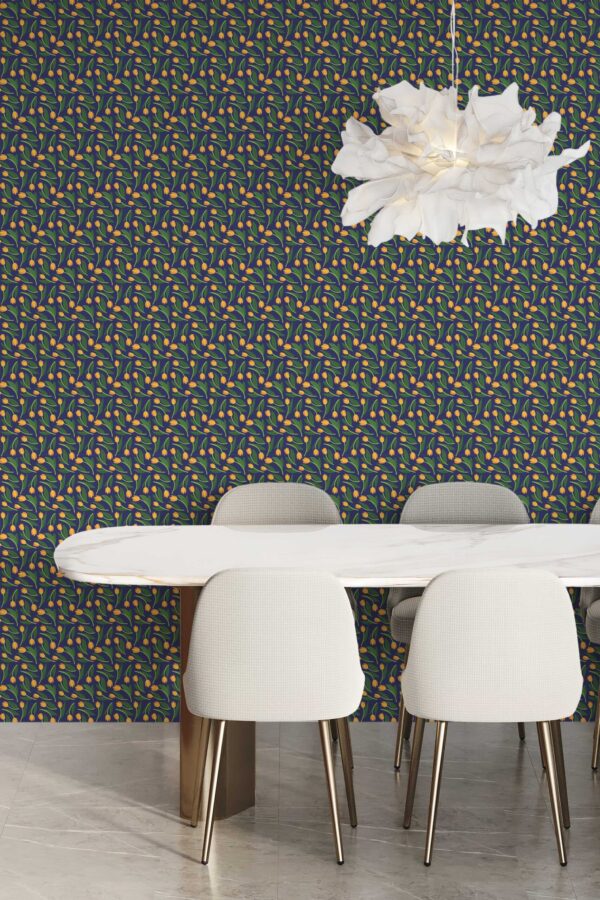 Fancy Walls Tulip Charm non-pasted wallpaper