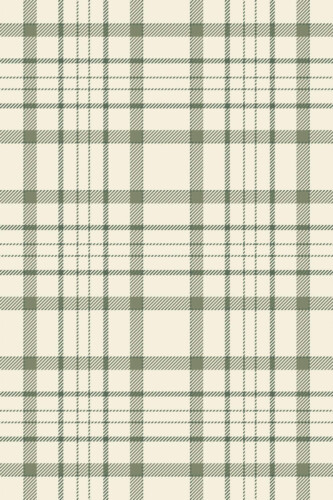 Pattern repeat of Green farmhouse tartan removable wallpaper design