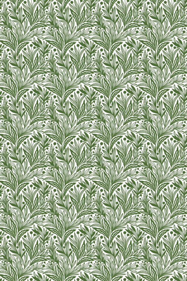 Seamless Biophilic Wallpaper