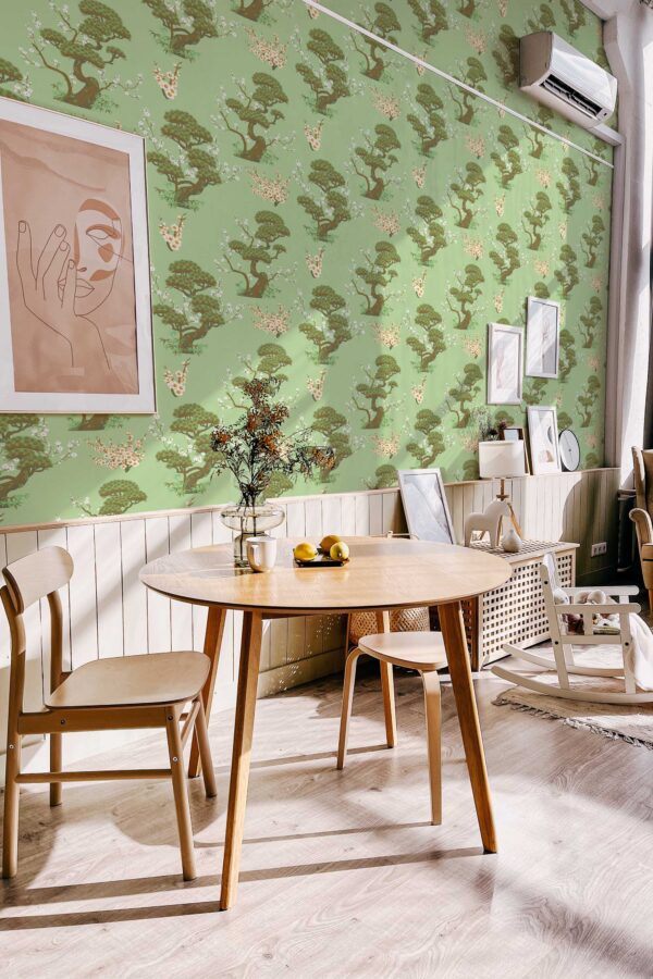 Vintage Cherry Tree Wallpaper