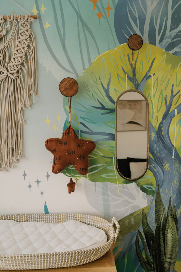 Fancy Walls Green Forest Time peel and stick wall murals