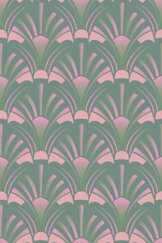 Fancy Walls Green Geometric self-adhesive wallpaper
