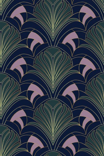 Fancy Walls Green Geometric self-adhesive wallpaper