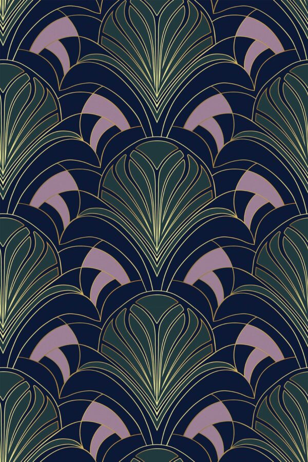 Fancy Walls Green Geometric self-adhesive wallpaper