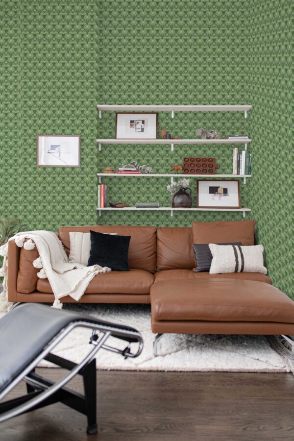 Elegant green self-adhesive wallpaper from Fancy Walls
