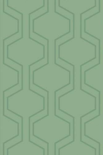 Pattern repeat of Green Geometric Sage removable wallpaper design
