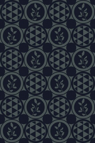 Green Geometry unpasted wallpaper design by Fancy Walls