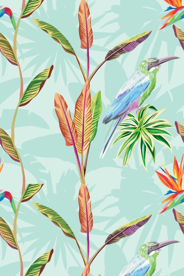 Ocean Hues unpasted wallpaper by Fancy Walls