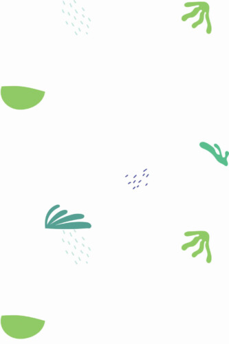 Pattern repeat of Green minimalist leaf removable wallpaper design