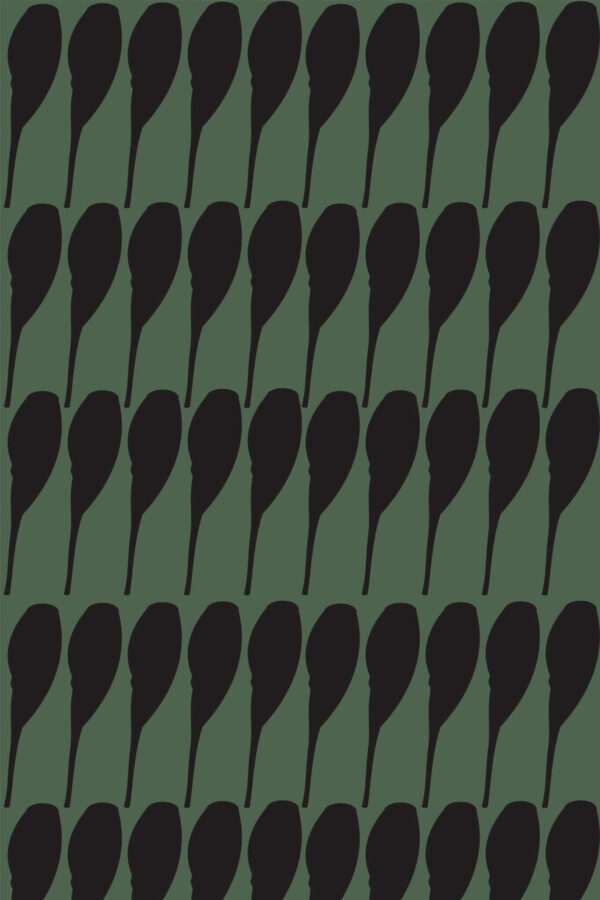 Pattern repeat of Green modern abstract removable wallpaper design