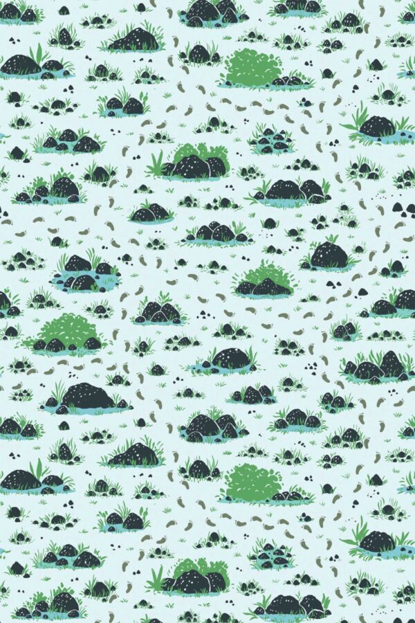 Fancy Walls A walk in Nature Green traditional wallpaper