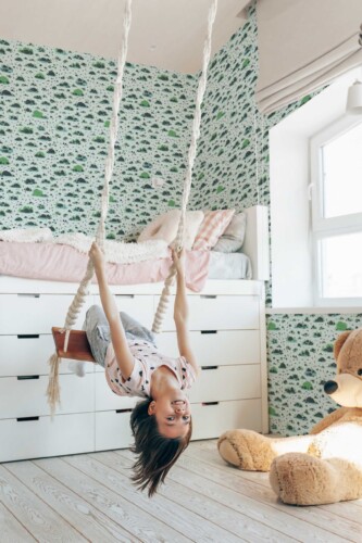Fancy Walls A walk in Nature Green self-adhesive wallpaper