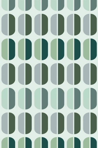 Pattern repeat of Green pastel retro removable wallpaper design