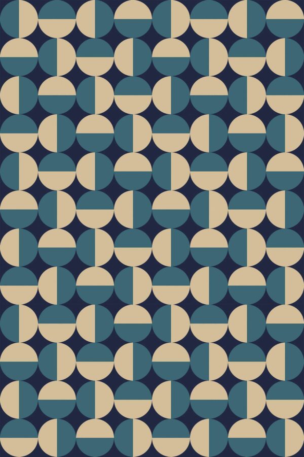 Peel and stick wallpaper featuring Circle Twist by Fancy Walls