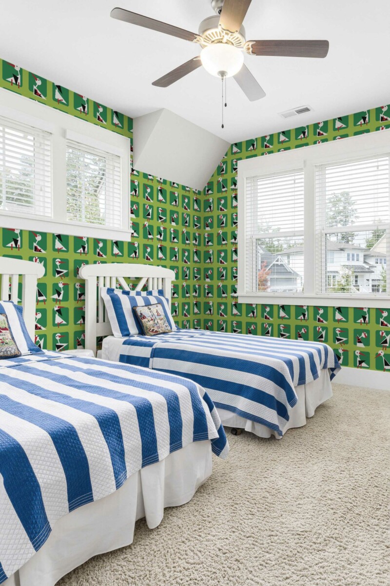Fancy Walls Stork Shades peel and stick wallpaper