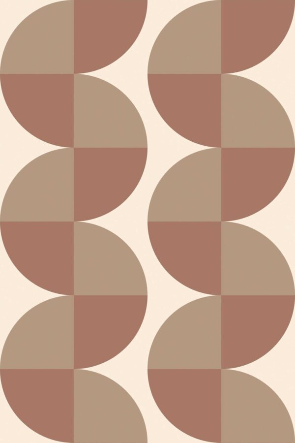 Fancy Walls Groovy Mocha peel and stick wallpaper