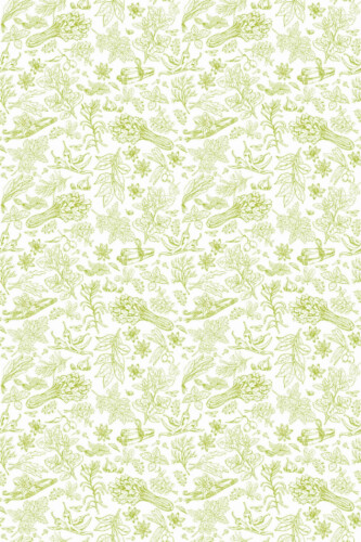 Pattern repeat of Herbs backsplash removable wallpaper design