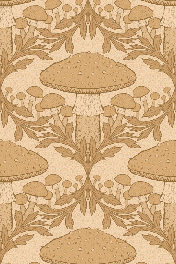 Fancy Walls Heritage Mushroom Tan Beige Simple traditional wallpaper