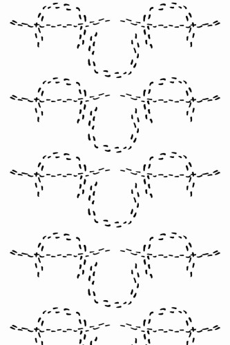 Pattern repeat of Horseshoe removable wallpaper design