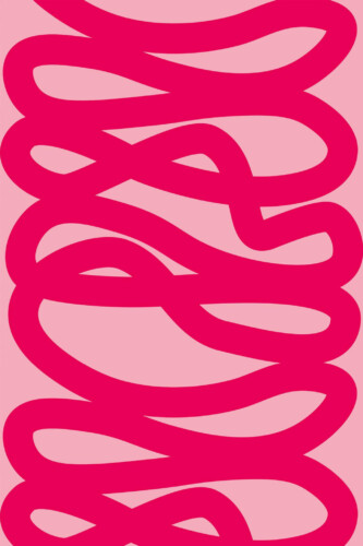 Pattern repeat of Hot pink line removable wallpaper design
