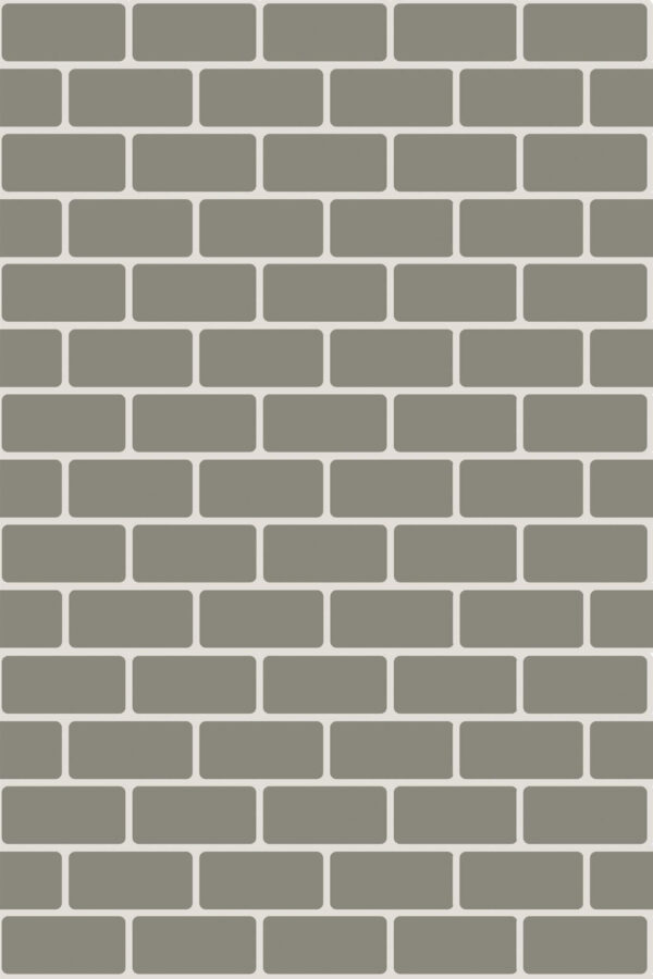 Pattern repeat of Industrial brick removable wallpaper design