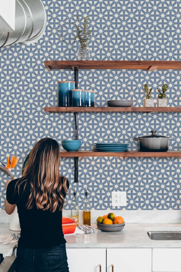 French Country Starburst Wallpaper