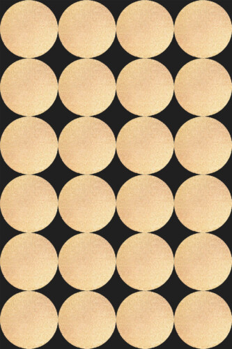 Pattern repeat of Large gold color circles removable wallpaper design