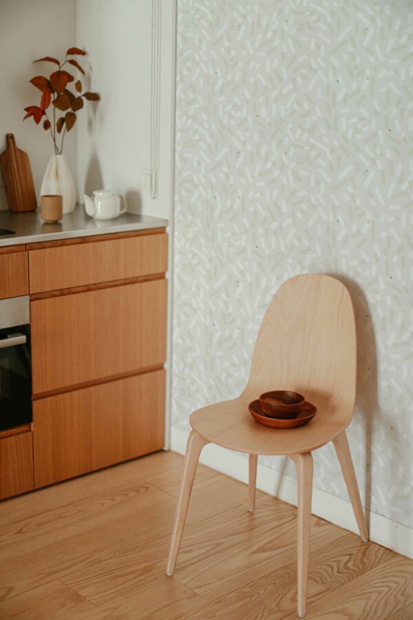 Light Delight Speckles removable wallpaper, Fancy Walls Collection