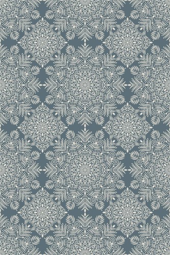 Pattern repeat of Mandala yoga removable wallpaper design