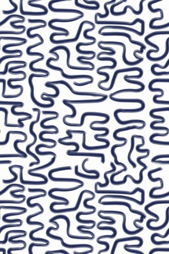 Pattern repeat of Maze brush stroke removable wallpaper design