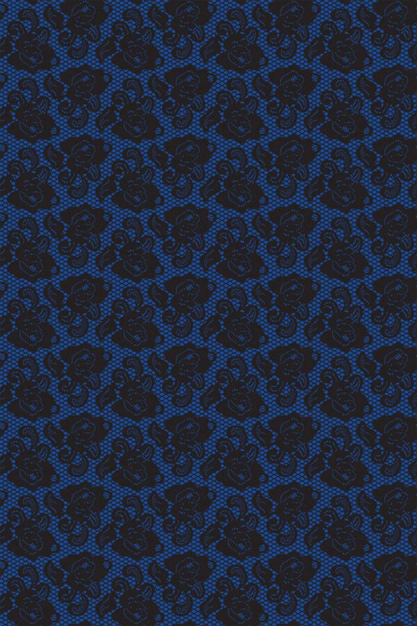 Deep Blue Rose Laces Wallpaper