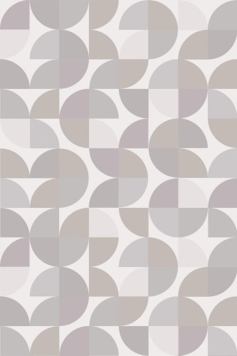 Pattern repeat of Mid-century geometric removable wallpaper design