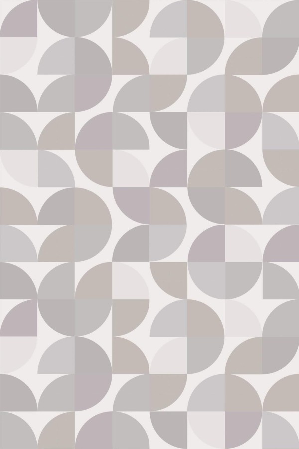 Pattern repeat of Mid-century geometric removable wallpaper design
