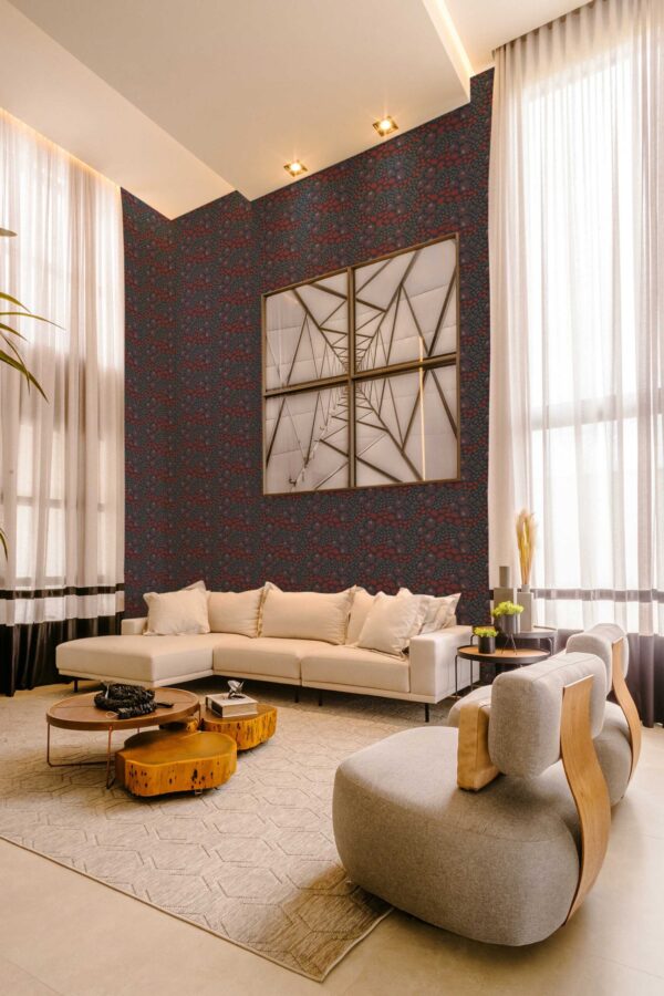 Fancy Walls Cute Midnight Meadow Bliss removable wallpaper