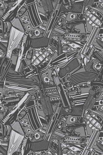 Pattern repeat of Military removable wallpaper design