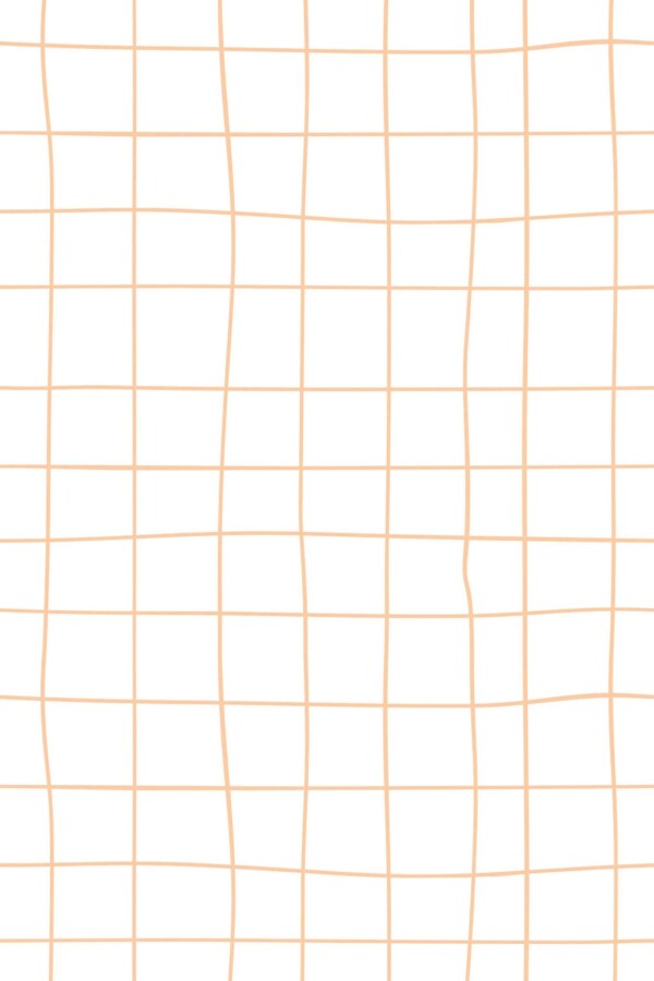 Pink Peach Grid Wallpaper